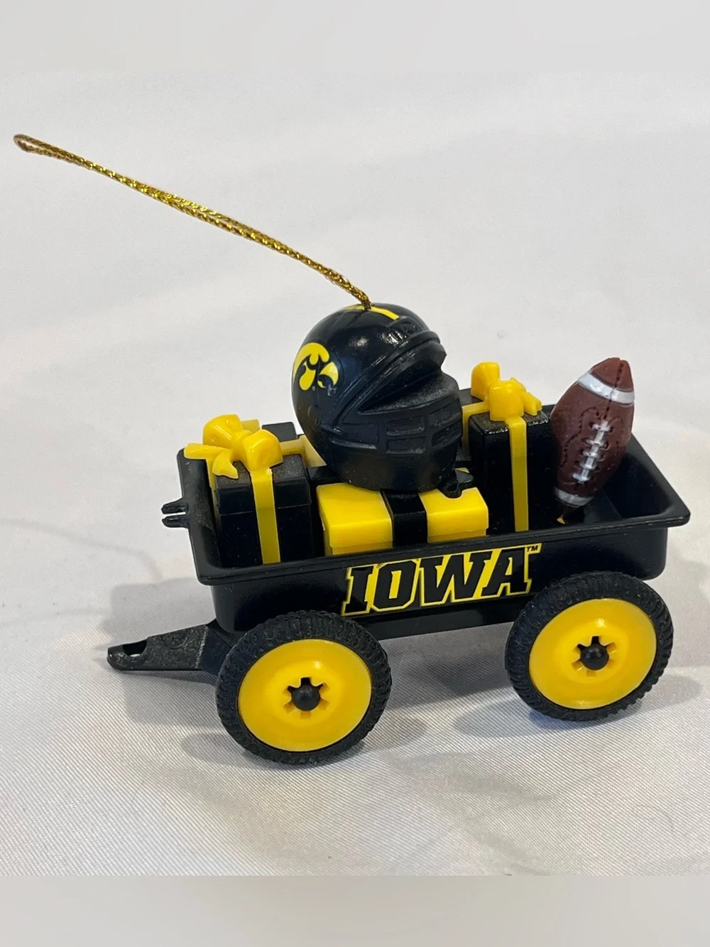 Iowa Hawkeyes Football Wagon Christmas Ornament Helmet Gifts